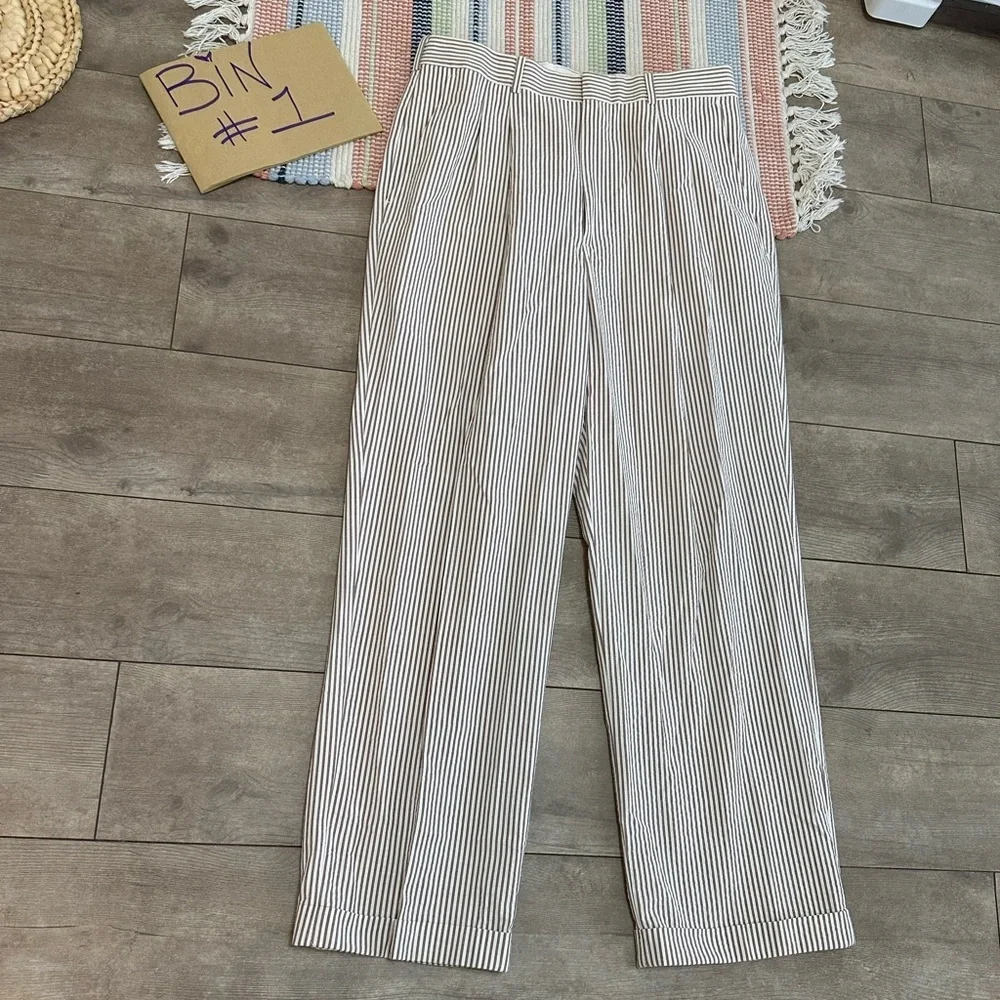 Vintage 90s Irvine Park Men’s Seersucker Striped Pants Size 31 S